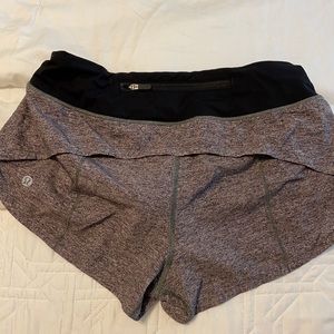 gray speed up 2.5 shorts